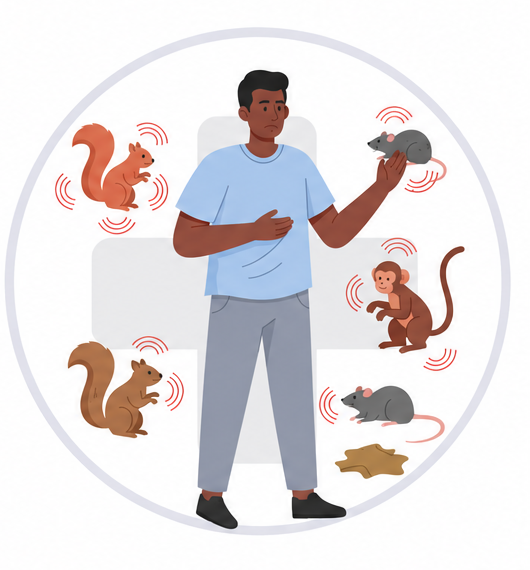 Contact animal - rongeurs et primates